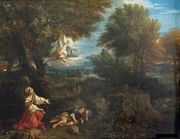 Paesaggio con Agar e l'angelo - Louvre, Parigi